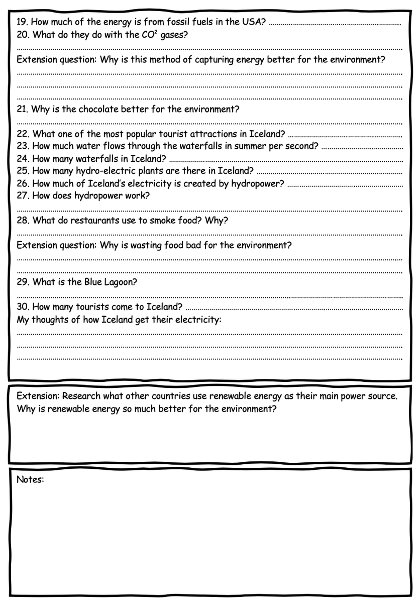 Created a student question sheet and teacher answer sheet for the first episode of Down to Earth with Zac Efron. Feel free to use! drive.google.com/drive/folders/…