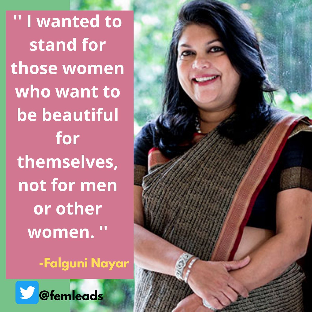 femleads's tweet photo. Falguni Nayar, a former managing director at Kotak Mahindra Capital Company, founded Nykaa in 2012.
#women #fashion #womenempowerment #beauty #girls #style #beautiful #lifestyle #instagood #fitness #art #photography #life #follow #model #likeforlikes #womensupportingwomen #makeup https://t.co/MKMTMOMQk4