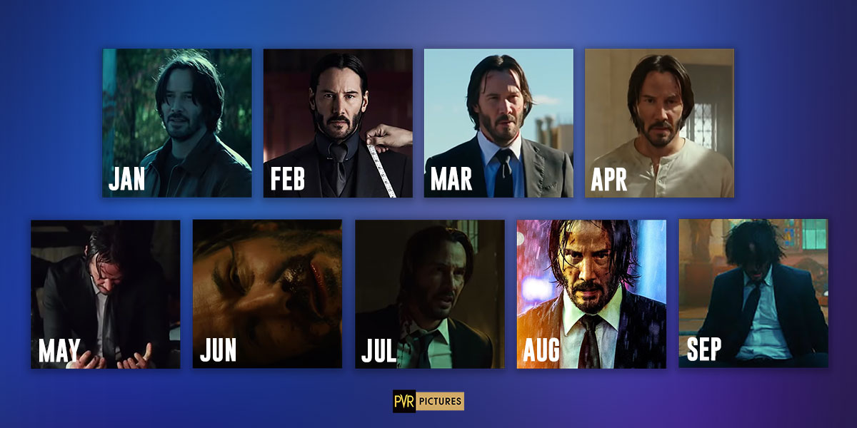 PicturesPVR's tweet image. 2020 is real, even for #JohnWick. #QuarantineLife #MonthGrid