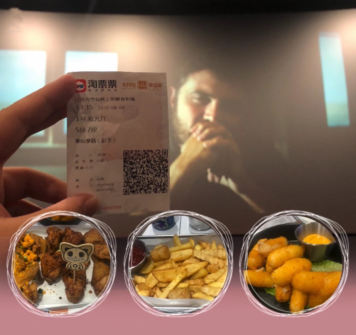 acessy420's tweet photo. Finally back to the cinema🎞bc Interstellar is more than two hour long ,there’s a 5min intermission to disinfect and stuff.But still it’s quite an experience to watch movie with a mask. https://t.co/L47GMrBtlj