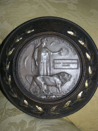 Here is his plaque, or Death penny. His older brother George Shafto, a gifted athlete and sportsman, also served in the DLI, was badly wounded, later to die of those wounds in 1924 while Headmaster at Bow School, Durham.