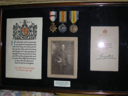 And here his framed scroll, letter from King George V and his medal trio  #RIP Ralph Hawkesworth Legard