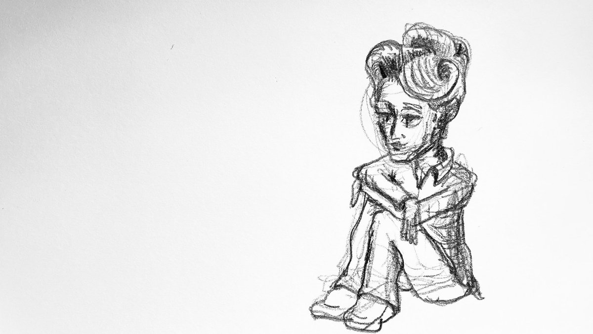 IndigoDaya's tweet photo. Poop. I fell into the trap. Again.
I spent so much time this weekend twittering at the MH system, that I left no time or energy to paint.
I just did this quick sketch, which pretty much captures my mood, and helps me feel like it’s not a total loss.
#WeekendFAIL https://t.co/moFTnPXb9c