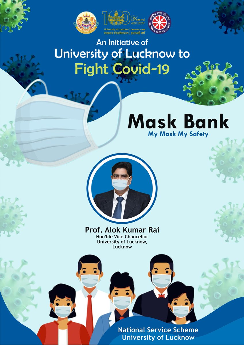 profalokkumar's tweet photo. #Maskbank @lkouniv #UniversityofLucknow https://t.co/1EPDHGqZ9W