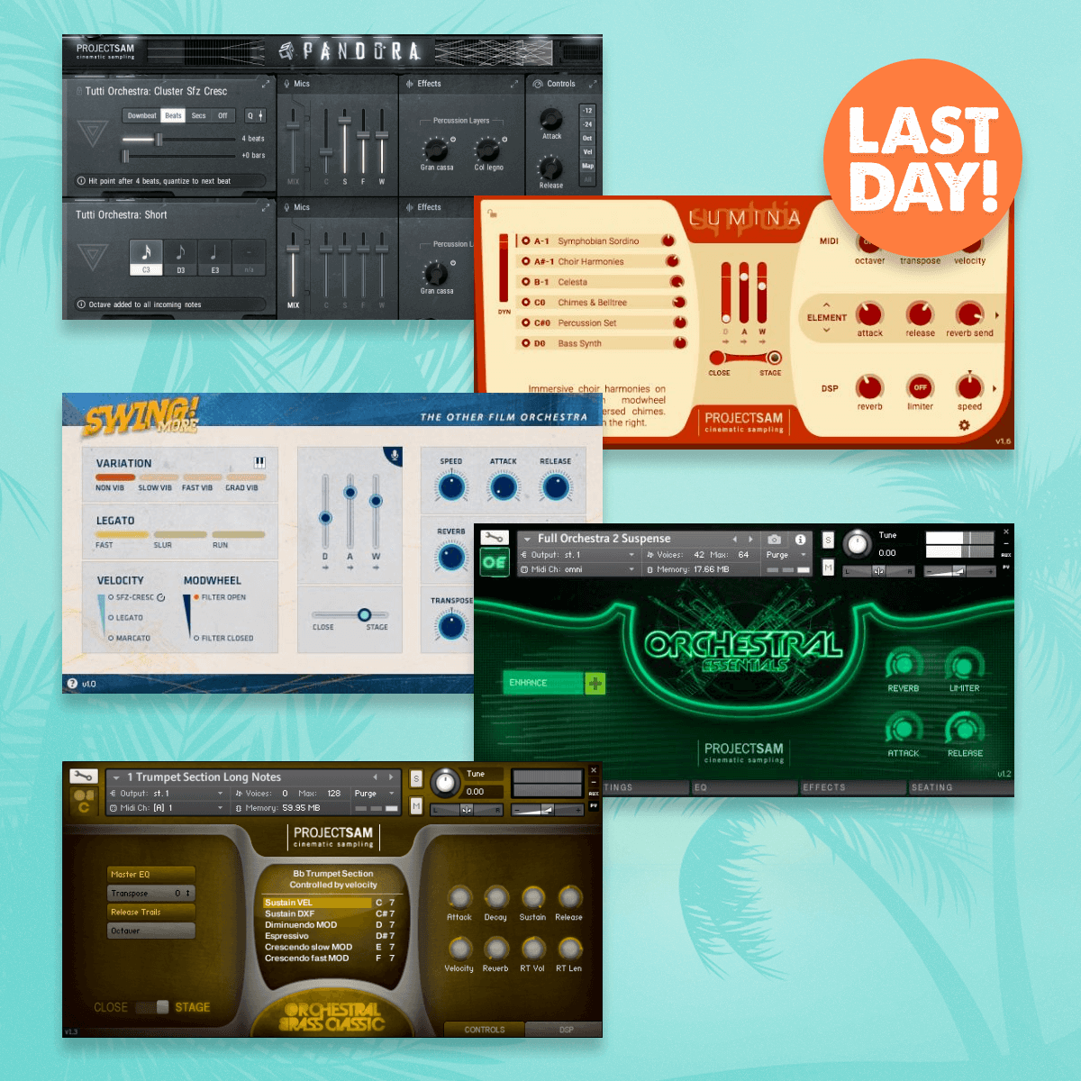 pluginfox's tweet image. LAST CHANCE! ⏲
Save 30% in the @ProjectSAM_Libs Summer Sale - ends tonight!
Buy here: pluginfox.co/projectsam

#plugindeals #pluginsales #projectsam #samplelibraries #virtualinstruments #pluginfox #plugins #vstplugins