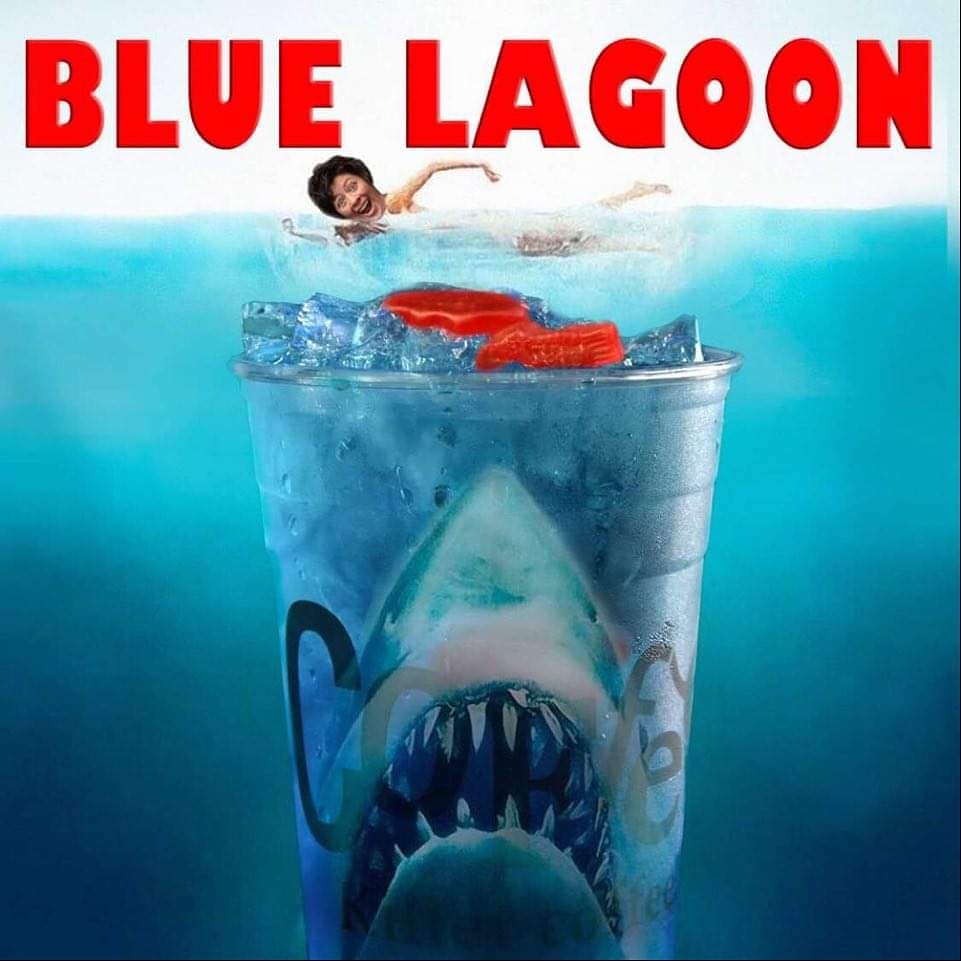You're gonna need a bigger b̶o̶a̶t̶ drink tray! 

As Shark Week 2020 kicks off today, Coffee Mania is serving up a brand new drink! 

🌊The Blue Lagoon! 🌊 

An ocean of Blue Raspberry splashed in an italian soda with a school of Swedish Fish in every cup! 
#SharkWeek2020