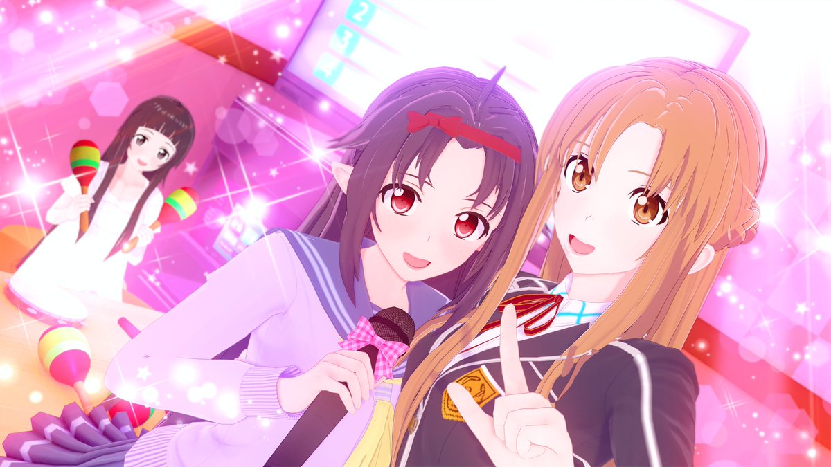 Sido Saoかアスナとユウキを修正しました マザーズロザリオ編を見返して来たらどうしても この二人を弄ってあげたくなりました 笑 アスナは瞳と衣装を一部お借りしています ソードアート オンライン コイカツ アスナ ユウキ