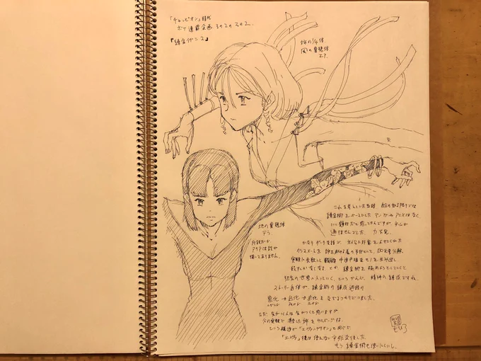 楽描き。字がだいぶヘロってます。読み難いのはご容赦。まだ消しゴムかけと長い文字書きは辛いですね。 