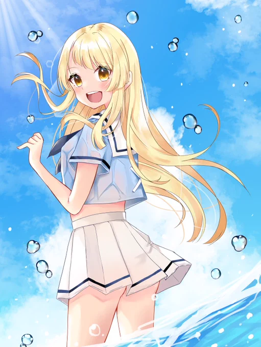 こころ「とても気持ちいいわよ!あなたもいらっしゃい!」
 #バンドリイラスト 