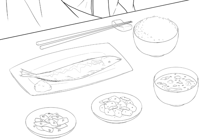 食卓の作画がgm() 