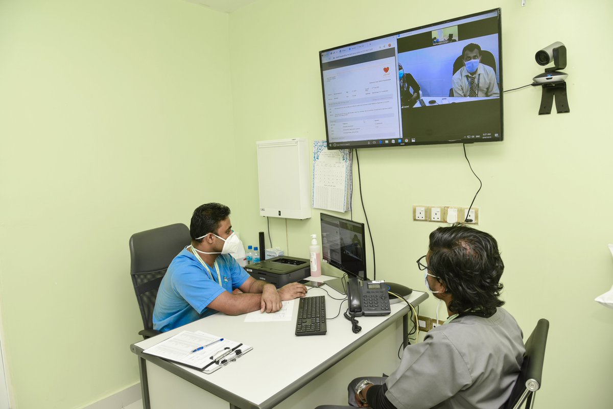 We are pleased to announce the implementation of teleconsultation services between GN Hospital and HMH today. It is our pleasure to cater to those in other regions of the country, especially during this pandemic.

#Hulhumalehospital
<a href="/fvmhospital/">Fuvahmulah Hospital</a> 
<a href="/ahmedsaeed368/">Ahmed Saeed</a>