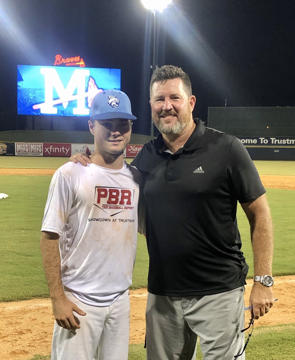 PrepBaseballMS's tweet photo. Congrats to the South as they take the 2020/2021 game 9-6 at our North Vs South “Showdown at Trustmark”. Nicholson Vance is your MVP of the game! Nice job guys! Game highlights coming ! #BeSeen 👀 @mbraves @nicholsonvance6 https://t.co/ySDLvSehBv