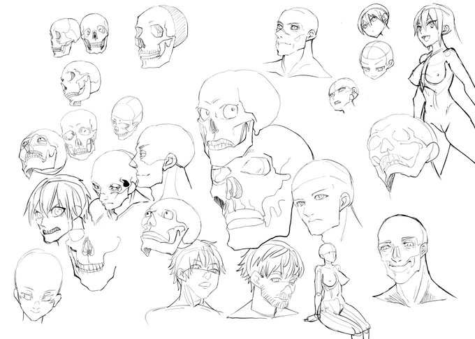 最近練習してたものも上げて行こうかな
骨格を一から勉強しつつ、ひたすら模写してるよ 