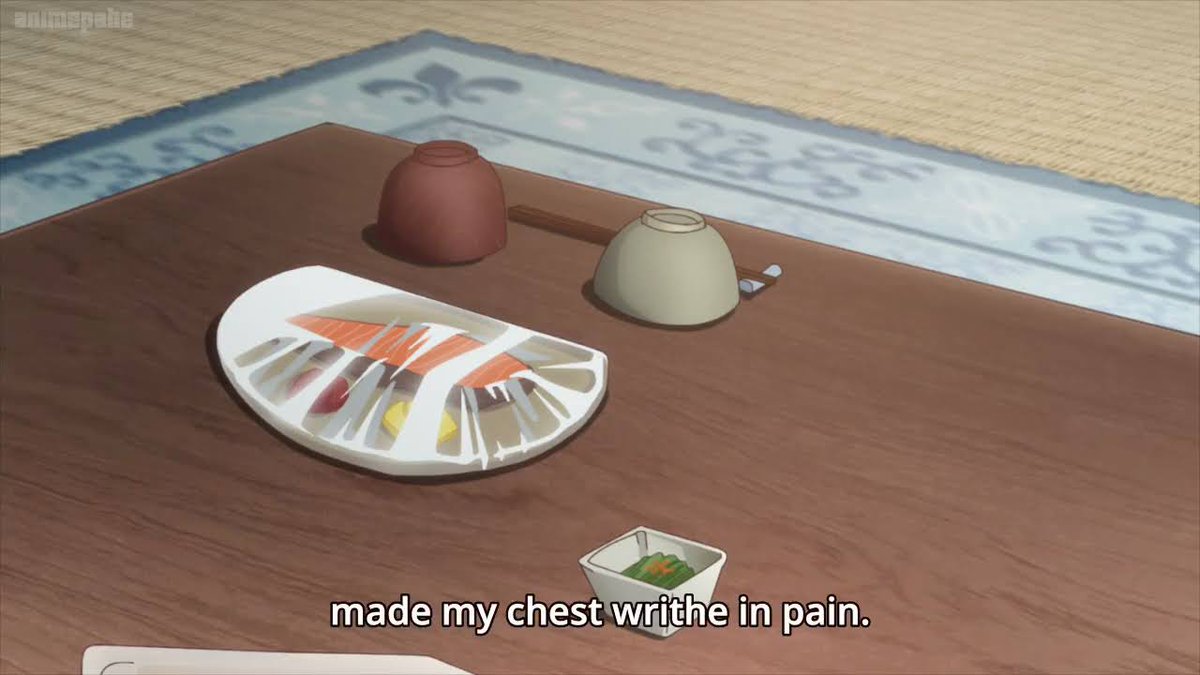 I can totally understand this they way her family conditions were totally broken and not at all loving or caring parents and then you're put into a happy household of course you would not feel better it would make you feel more terrible....  #FruitsBasket