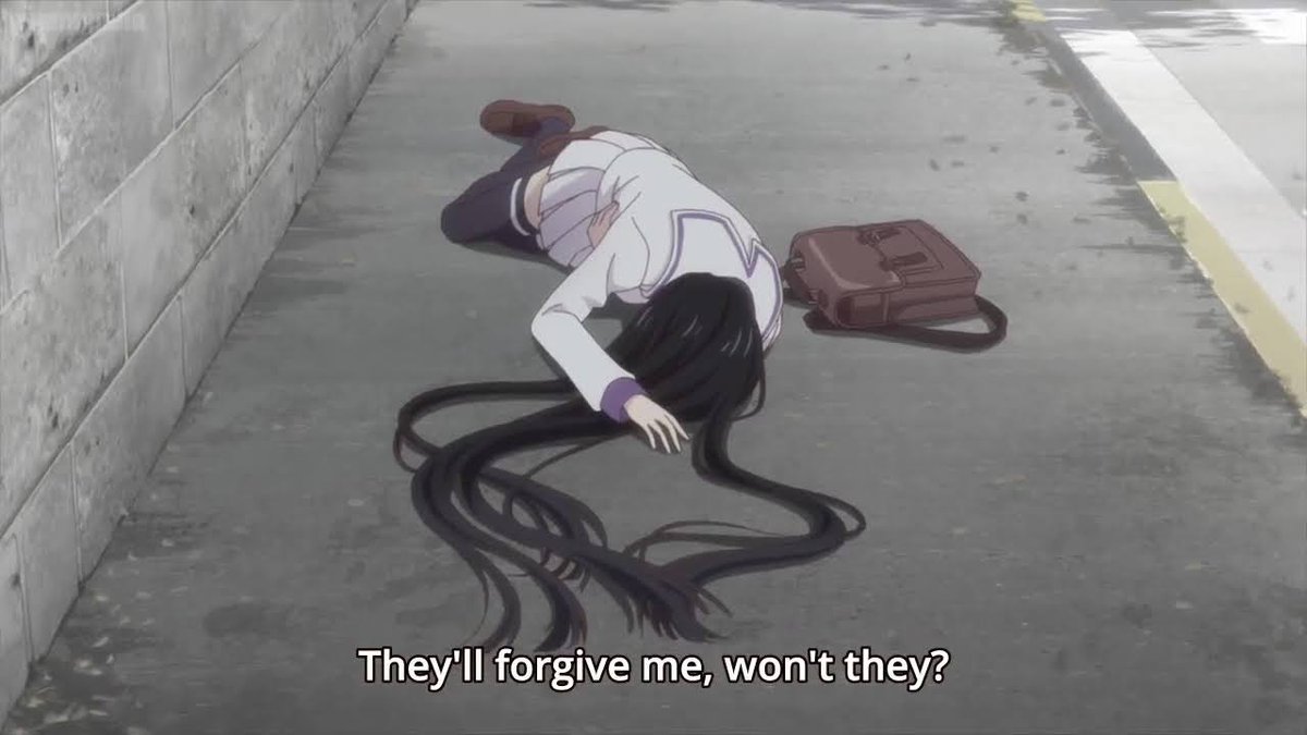 Oh my god how much Rin is suffering because of all this she thinks it's all her fault but it's not really she couldn't have done anything about it oh god it makes my heart pain....  #FruitsBasket
