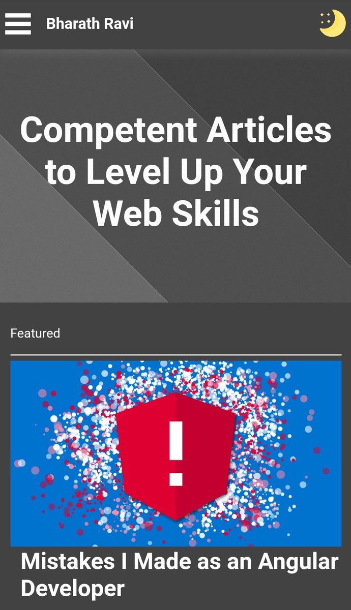_bharath_ravi's tweet image. #DarkMode is now up. Damn you, #cssvariables 😍
bharathravi.com