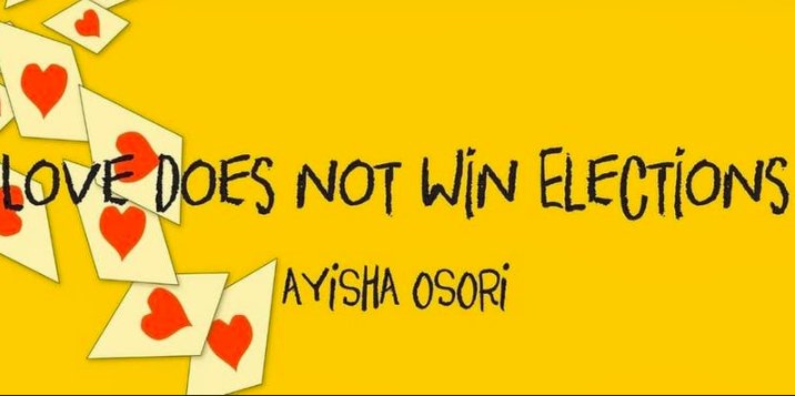 iSERVE2050's tweet photo. 📌📌#ElectoralReformsNow
#ConstitutionalReformsNow
Highly Recommended!
Please buy & read this book: "LOVE DOES NOT WIN ELECTIONS", by Ayisha Osori.
A detailed insight into the primaries process, & how godfathers, ego, patronage, money, corruption, skew our electoral processes. https://t.co/XqjAaAIQ6t