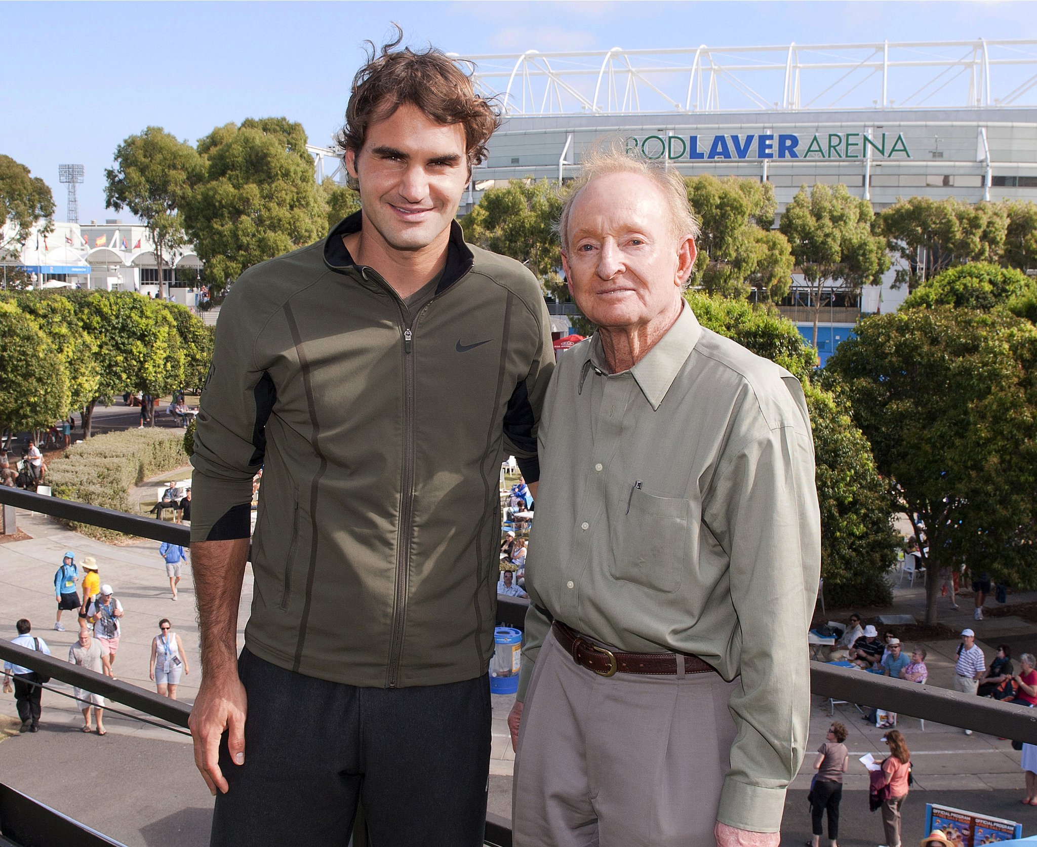 From 1 Legend to another Happy birthday Rod Laver 