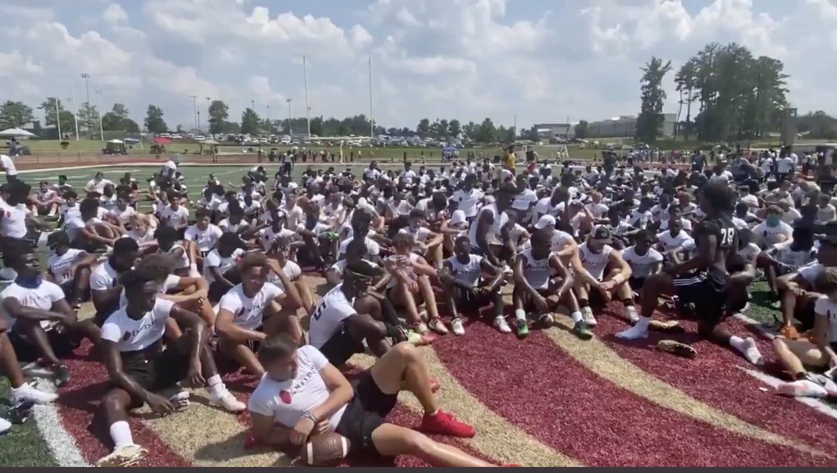 Athletes:
Events like this will keep us from playing in 2020. You have to use common sense right now &amp; remember that no camp is worth losing an entire season. Your HS wants you to play safely. Camps like this just want money. Mask up, distance, &amp; focus on TEAM and not individual