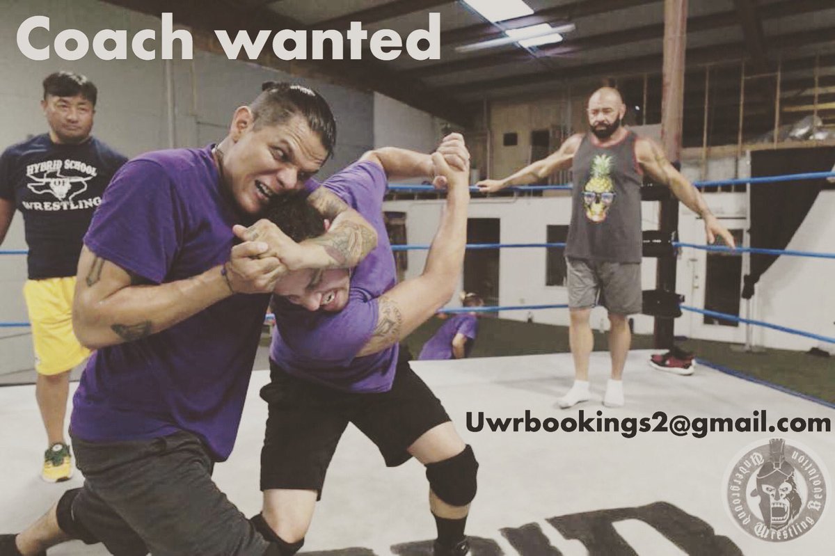UWR_Online's tweet image. Underground Wrestling Revolution are looking for a coach to run regular classes, bringing through the next generation of UK pro wrestlers. 

Cheltenham 
Sundays 
2 hours pw 
For more information DM or uwrbookings2@gmail.com