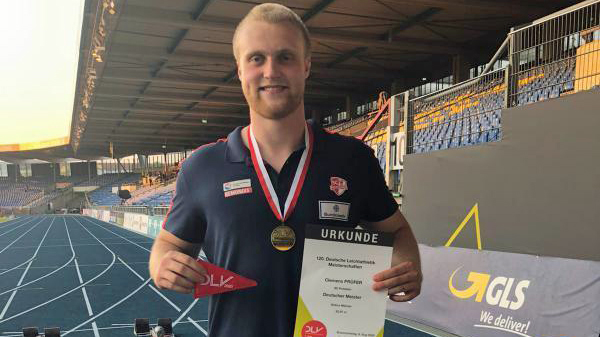 WebmasterLAC's tweet photo. Großartige Leistung gestern von Clemens Prüfer (SC Potsdam): mit 62,97m wird er zum ersten Mal Deutscher Meister im Diskuswurf der Männer 💪 Herzlichen Glückwunsch vom Heimatverein LAC 👏 Bericht auf unserer Homepage https://t.co/EErqsfaYnK https://t.co/dtQwOxqFom