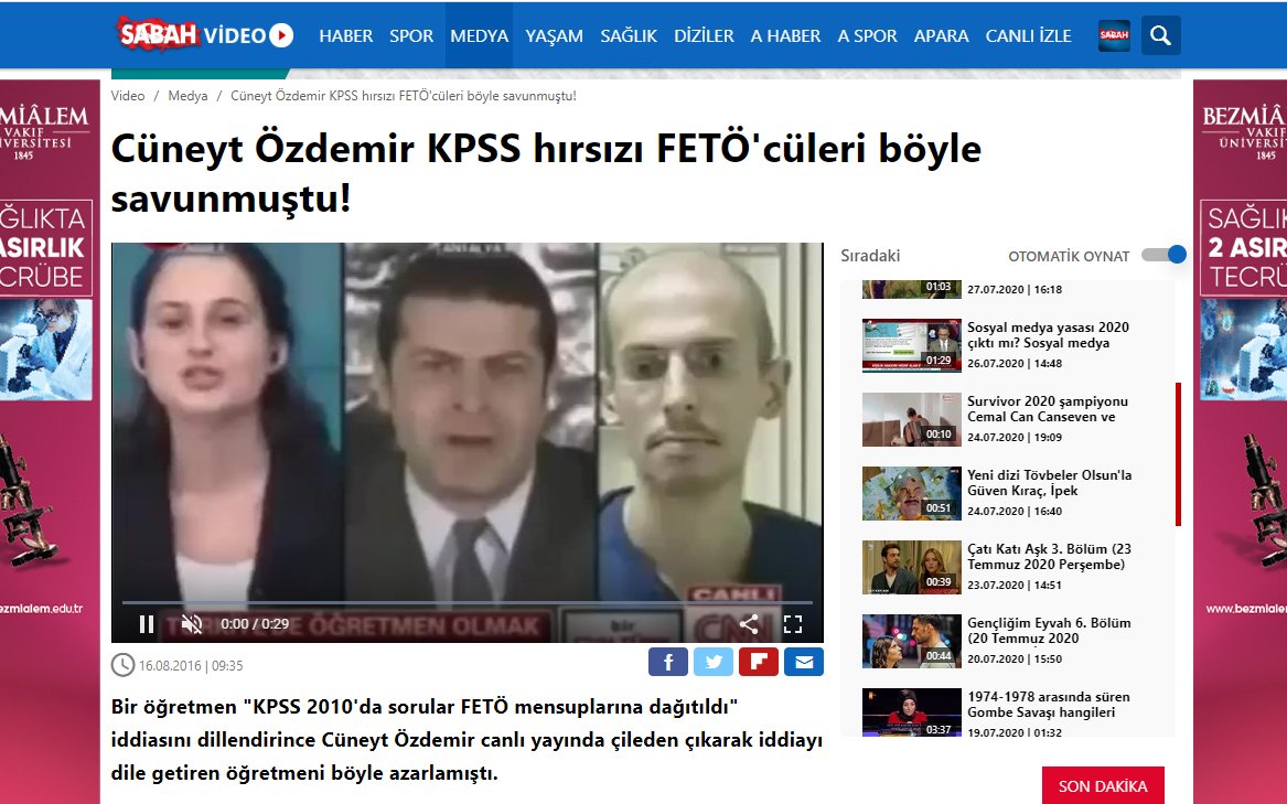 muradcobanoglu's tweet image. Sabah gazetesi, Cüneyt Özdemir bir ara iktidarı sıkıştırınca 2010 yılında gerçekleşen bu olayı 2016 yılında hatırlamıştı.

archive.is/nSaQd