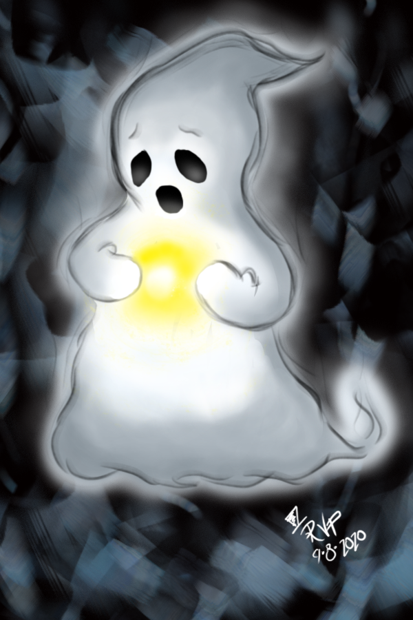 bekerah87's tweet photo. Trying my hand at the Aughost daily sketches. And back to learning photoshop... pretty rusty! 
Theme is, you guessed it, Ghosts! :3 
I’m a bit behind so here’s day 1: Bright 

#ghost #AuGHOST2020 #AuGHOST #bright #dailysketch #art #digitalart https://t.co/SusASzf22z