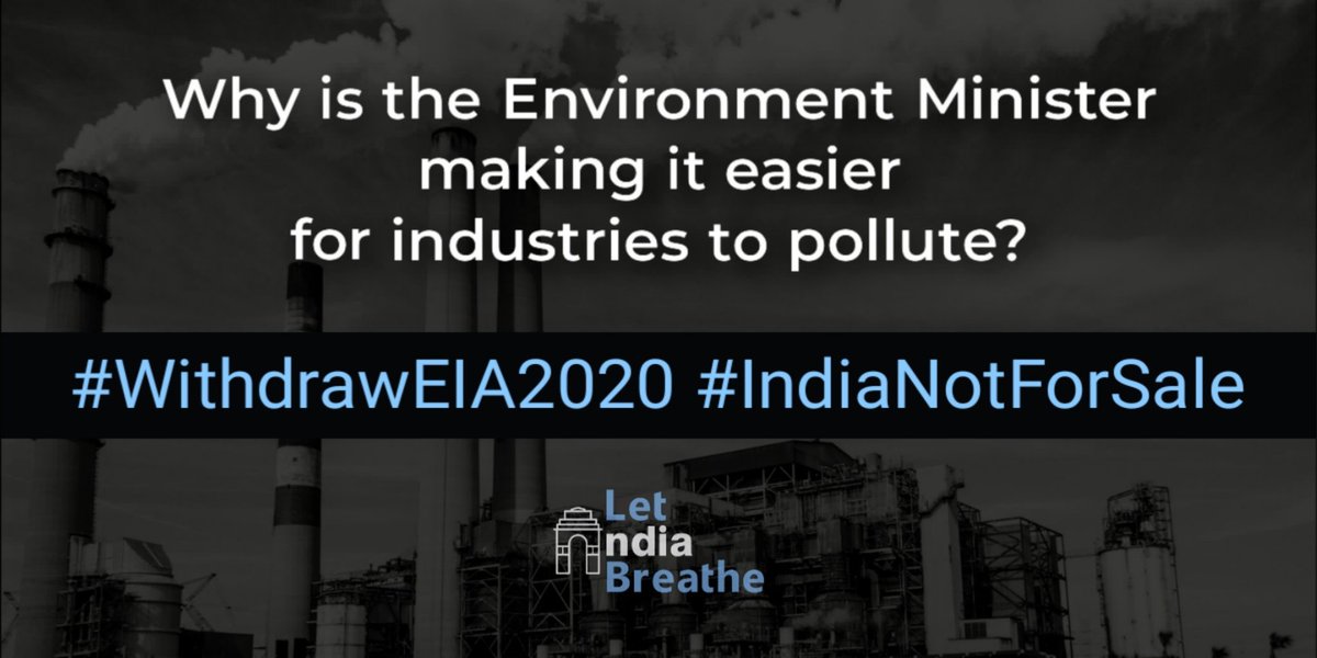 puravalan_org's tweet photo. EIA 2020 will aid industrial projects to displace indigenous communities from their homelands giving rise to unprecedented numbers of environmental refugees
@PMOIndia @moefcc @JoshiPralhad @PrakashJavdekar @TribalAffairsIn
#WithdrawEIA2020 #IndiaNotForSale https://t.co/odBnpUu3xt