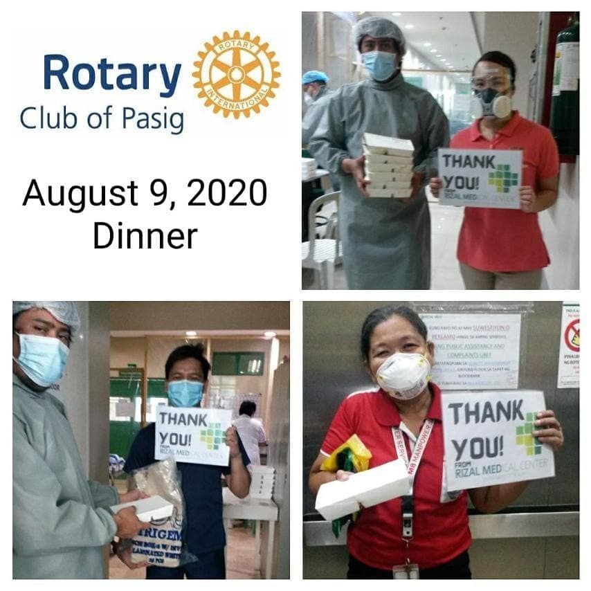 PasigRc's tweet photo. Rotary Club of Pasig continue support of our Frontliners in Rizal Medical Center. #rcpasig #kwentongrotary #rotarytransforms #rotaryopensopportunities https://t.co/P0NYpJ5iHn