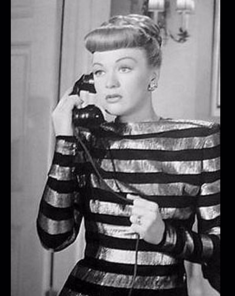 As a Twitter novice I’ve heard people refer to “breaking a thread” and now I’ve discovered how that happens, so....continuing with my  #SUTS  #TCM “salute” to the beautiful  #EveArden ! (Sorry)