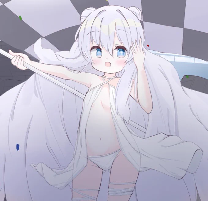 RQマランちゃん描きました‼︎
RQとは名ばかりでただの水着ですが?

車描ける気がしなかったのでmnvoさん(@mnvo11 )のアドバイスによりタイヤを積んでみました?? 