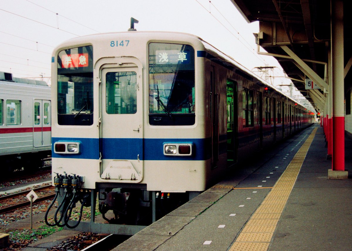 TOBU2003_2006's tweet photo. 8000系 8147編成＋8508編成 準急 浅草行 https://t.co/wbYxrczkn1