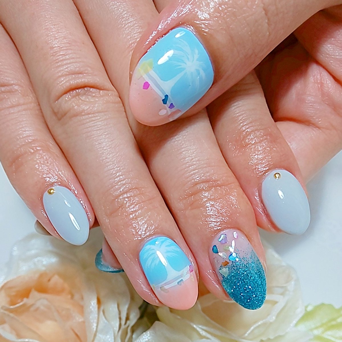 ヤシの木ネイル Twitter Search