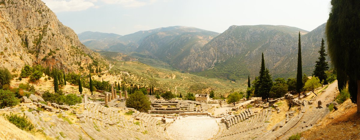 The architects who designed the sanctuary certainly knew how to play up this feeling. You enter at the bottom and wind your way up. Each terrace has a more epic view to what lay belowNear the top, the theater has the best seats in the house/4