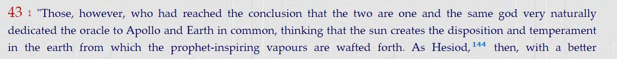 Our best source though is Plutarch who besides being a prolific scholar was a priest at Delphi and knew the inner workings of the sanctuaryIn an essay “On the Failure of Oracles” he describes these vapors/breaths repeatedly/18