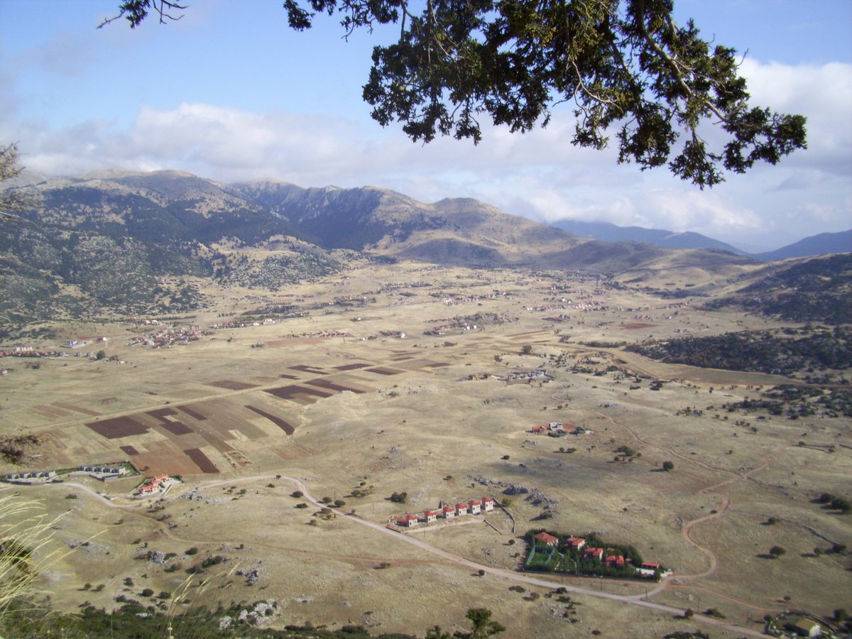 If you climb up beyond the sanctuary, you’ll hit a fertile plateau. Likely the one used by those goatherdsClimb yet further into the wild mountains and you’ll come to the Korykion Cave where that half-goat, half-god Pan was worshiped/6