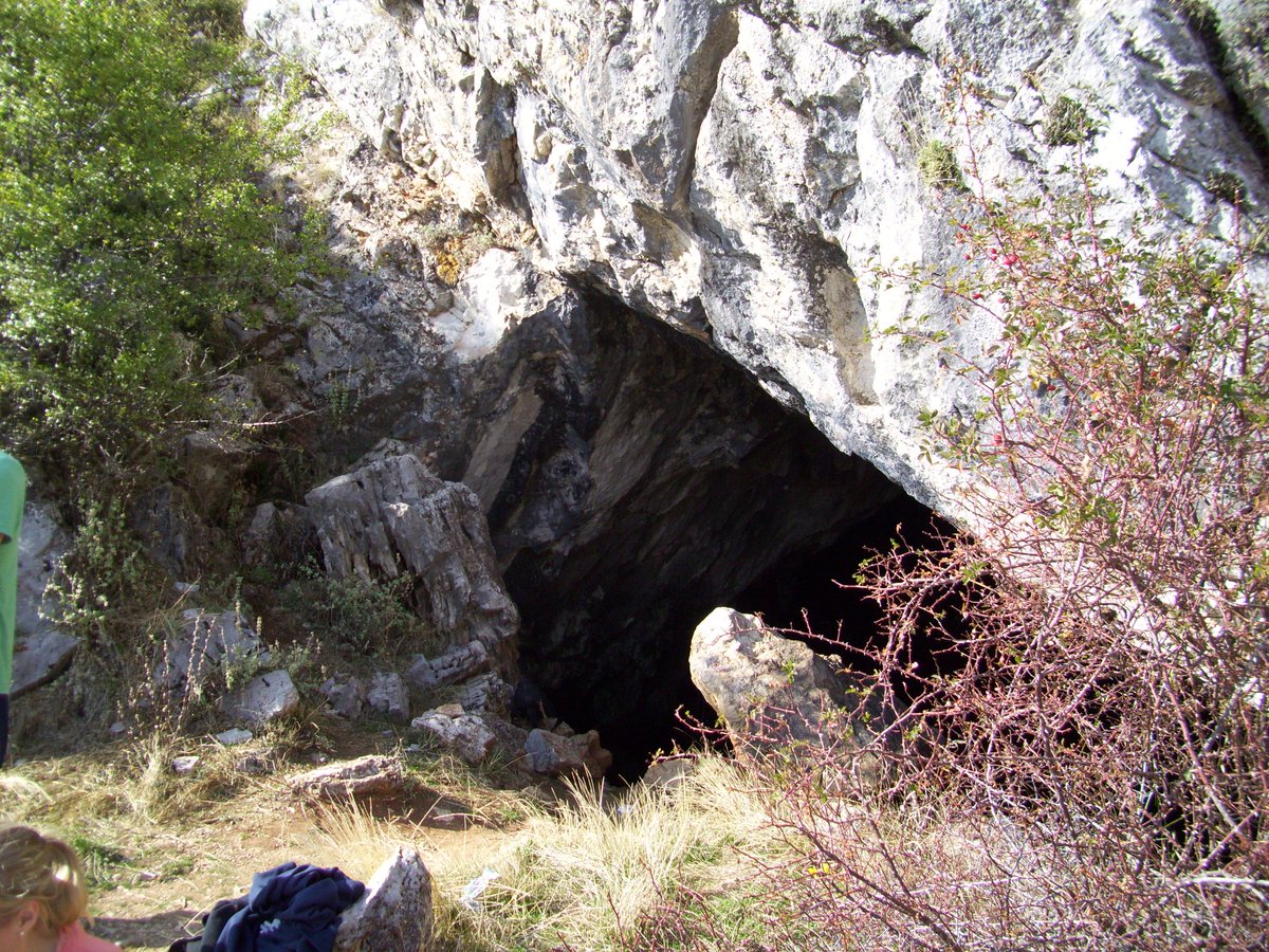 If you climb up beyond the sanctuary, you’ll hit a fertile plateau. Likely the one used by those goatherdsClimb yet further into the wild mountains and you’ll come to the Korykion Cave where that half-goat, half-god Pan was worshiped/6
