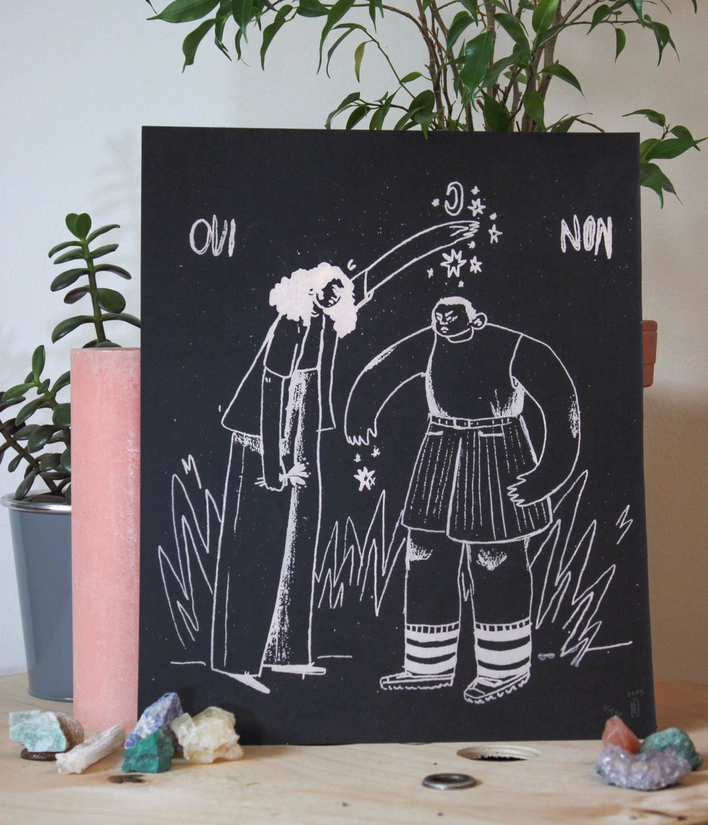 emillabaston's tweet photo. Je mets en vente ces sérigraphies (17 en tout, que des monotypes, numérotés et signés), vous pouvez toutes les voir sur mon Instagram (story à la une) : https://t.co/w9FV6A1yyY 
15€ (ou plus si vous êtes très généreux et que vous voulez me soutenir) fdp compris https://t.co/FOyYpd8sCA