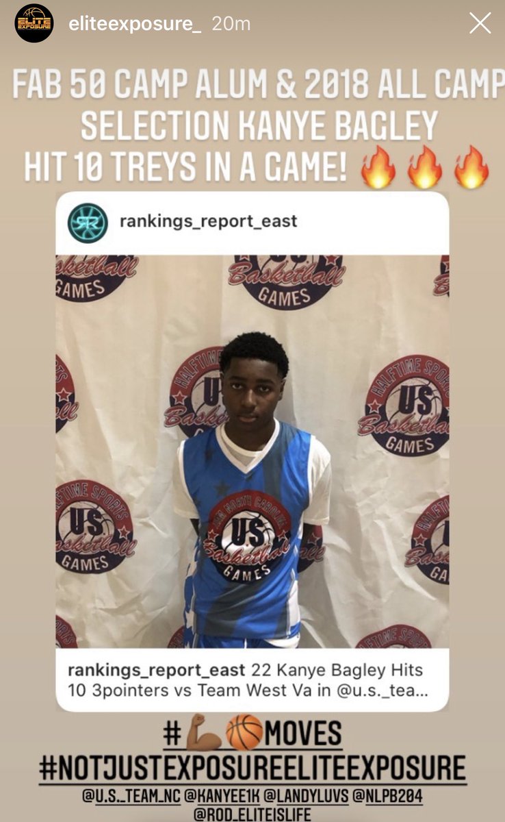 YulandaBagley's tweet photo. Kanye Bagley rising Junior lights it up with 10 treys &amp; 34pts ends up with MVP of the game against W.Virginia in the US games for team NC @rankingsreport @SGHS_Basketball @PhenomExposure @GCHS_PANTHERS @highschoolot @BigShotsMedia @Coach_GGeorge @getmerecruited @NLPB_Prospects https://t.co/y5y0NlR995