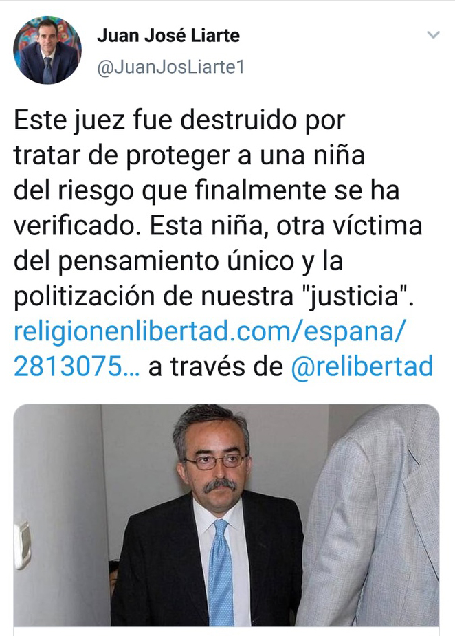 De hecho ya he llegado a ver la historia como que ha sucedido en Argentina y en otros lugares. Es lo que hacen con todo, lanzar bulos para crear opinión y lo peor de todo es cuando diputados electos lo apoyan en redes sociales. Aunque después se ha arrepentido y lo ha borrado.