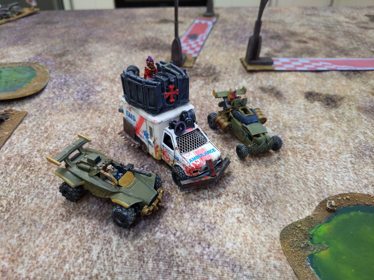 A Slime team with an ambulance: