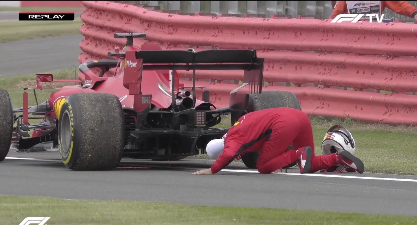 "Engine failure!" Sebastian Vettel's Ferrari loses power completely
