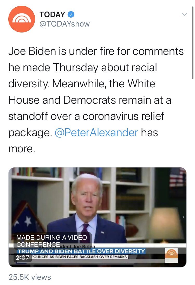 The pivot from  @TODAYshow and  @PeterAlexander is as heavy handed as it is predictable.