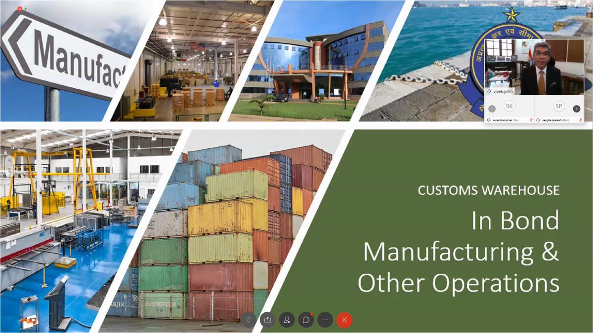 Minister of State for Finance &amp; Corporate Affairs Shri <a href="/ianuragthakur/">Anurag Thakur</a> participates in CBIC Web interaction on “In Bond Manufacturing &amp; Other Operations” scheme for business friendly environment in India pib.gov.in/PressReleseDet…