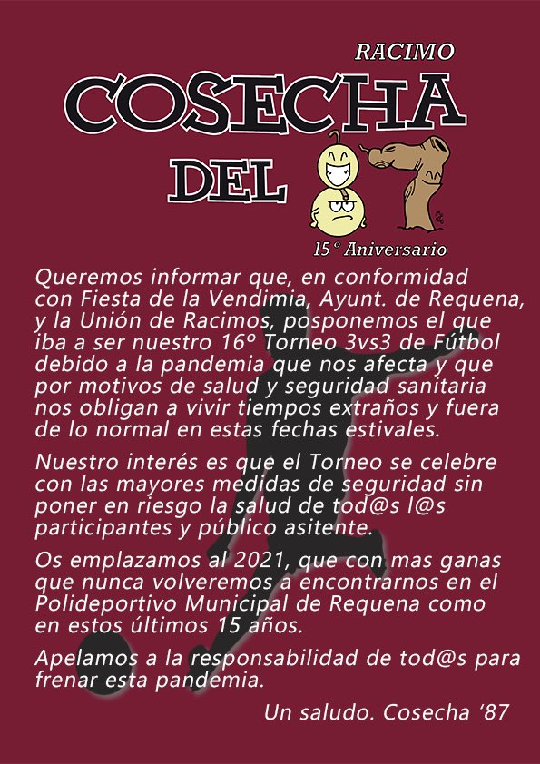 Cosecha Del 87 tweet media