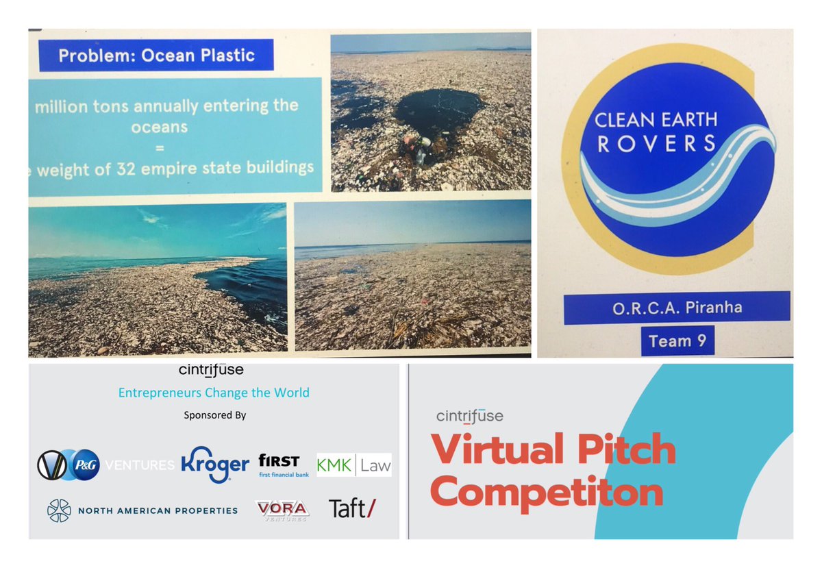 Timely “save the world from plastic waste” idea:  <a href="/CleanEarthRover/">Clean Earth Rovers</a>.  Part of <a href="/cintrifuse/">Cintrifuse</a> pitch competition w/HS &amp; college students.  #Sutainability #Plastics. Hey <a href="/nestle/">Nestlé</a> <a href="/Kroger/">Kroger</a> <a href="/ProcterGamble/">Procter & Gamble</a> <a href="/unilever/">Unilever</a> <a href="/CocaCola/">Coca-Cola</a> You should support this!!!! <a href="/StartupCincy/">StartupCincy</a> youtube.com/watch?v=DhSvsi…
