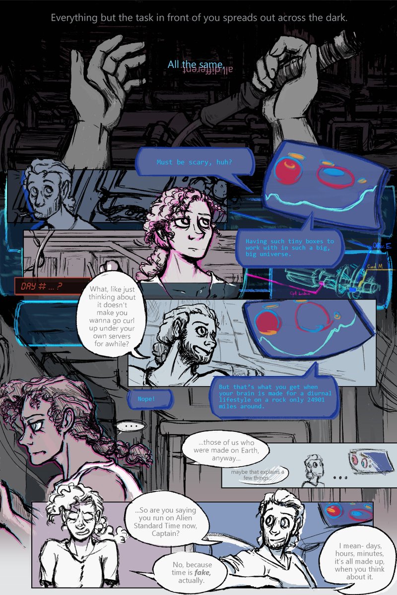 eeveeEnthusiast's tweet photo. Call and Response, 4 thru 8 a #wolf359 fan-comic for @Wolf359Z. https://t.co/miRyDqpP6b