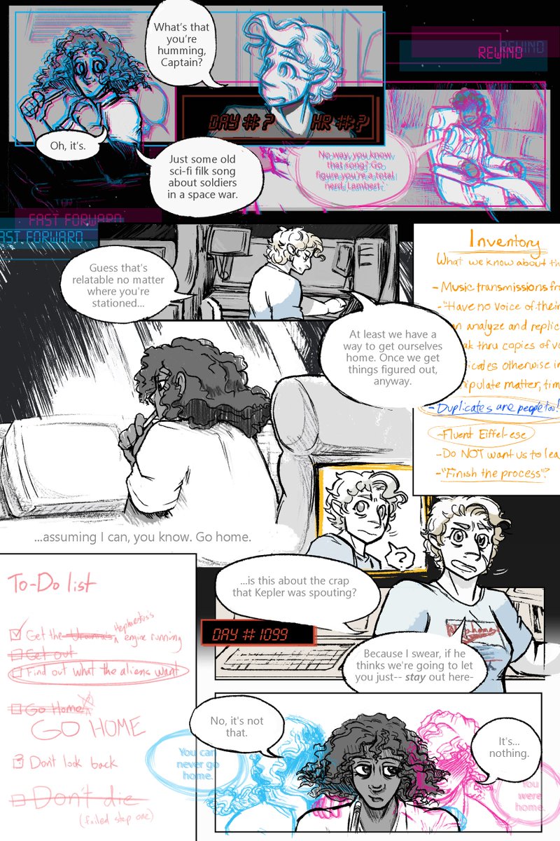 eeveeEnthusiast's tweet photo. Call and Response, 4 thru 8 a #wolf359 fan-comic for @Wolf359Z. https://t.co/miRyDqpP6b