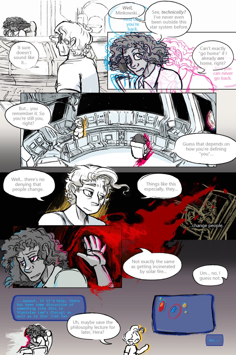 eeveeEnthusiast's tweet photo. Call and Response, 4 thru 8 a #wolf359 fan-comic for @Wolf359Z. https://t.co/miRyDqpP6b
