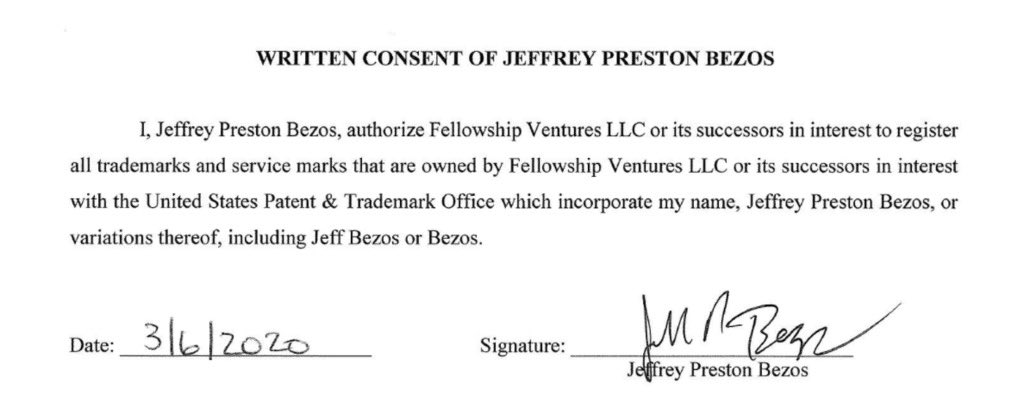 the name jeffrey as signatures